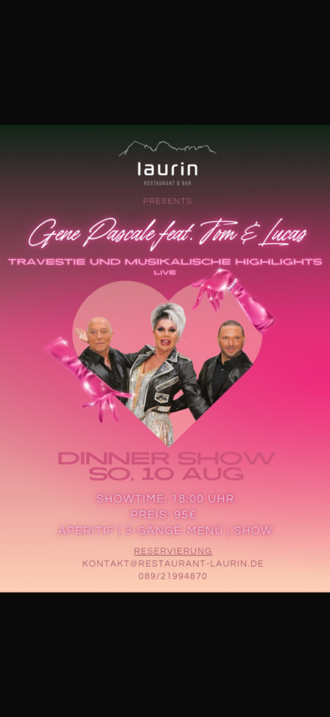 Laurin Dinnershow Gene Pascal feat. Tom & Lucas